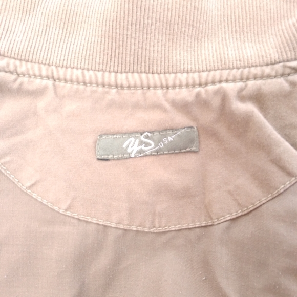 YS USA Army Green Crop Zip Up Jacket - Picture 8 of 10